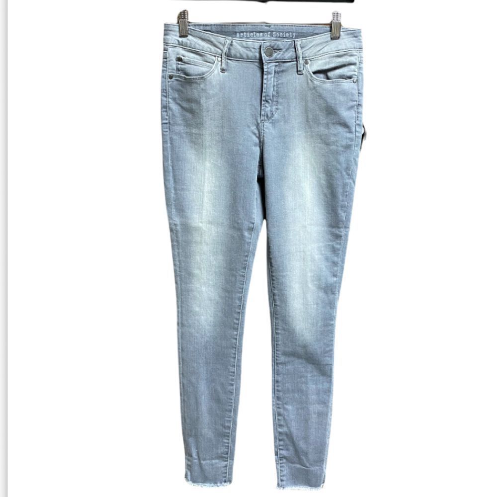 Articles Of Society Gray Ankle Skinny Super Soft Jeans Size 29 NWT